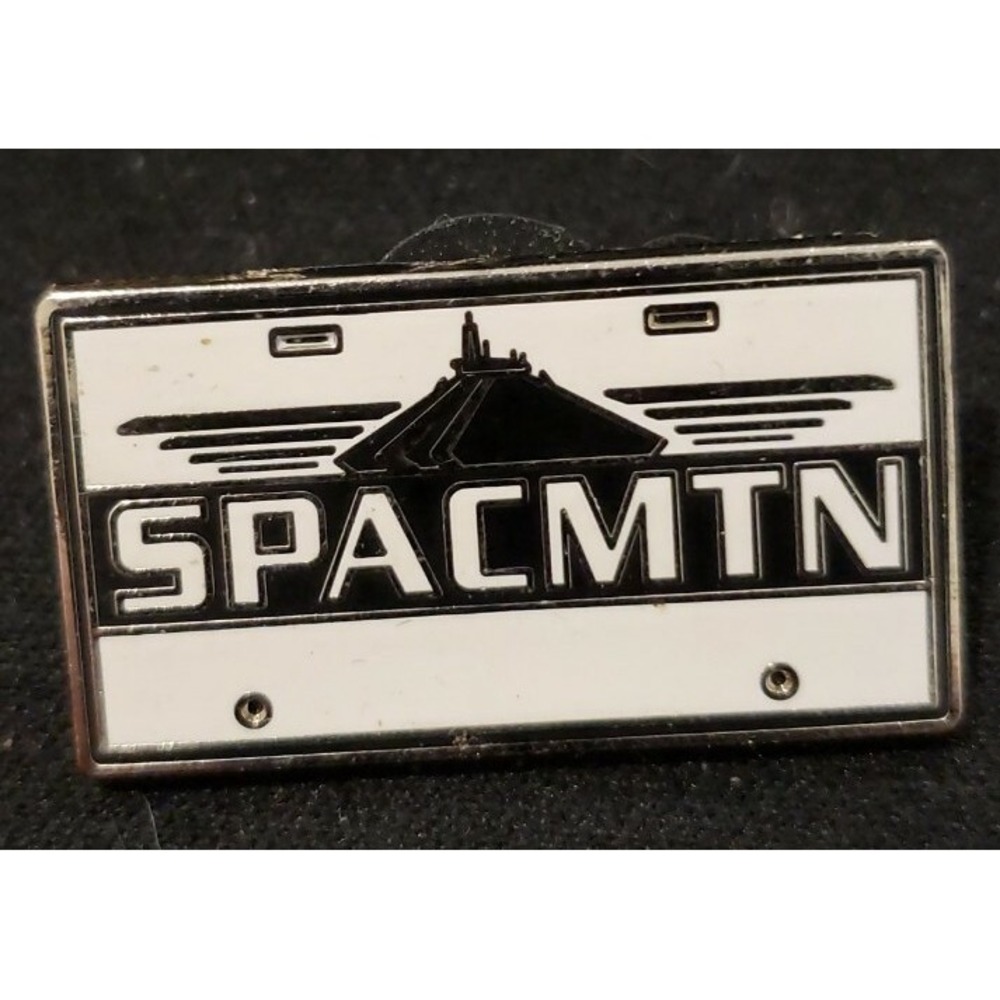 Disney Pin Space Mountain Vehicle License Plate Frame SPACMTN Attraction 77139